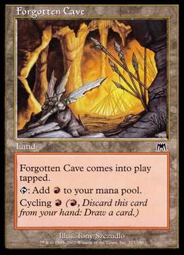 Magic the Gathering: Onslaught (Base Set) card 317 Forgotten Cave