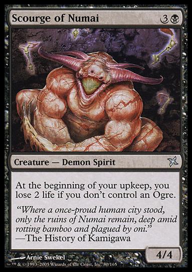 Magic the Gathering: Betrayers of Kamigawa (Base Set) card 80 Scourge of Numai