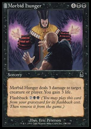 Magic the Gathering: Odyssey (Base Set) card 150 Morbid Hunger