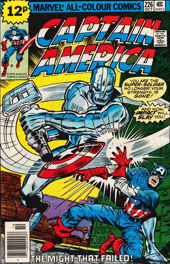 Captain America (1968) issue 226-B UK Price Cover