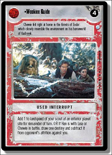 Star Wars: Endor Limited (Base Set) card 149 Wookiee Guide
