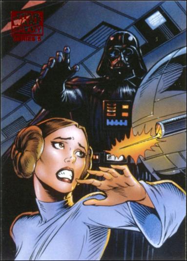 Star Wars Galaxy: Series 5 (Lost Galaxy Subset) card 5 Behind Death Star Doors