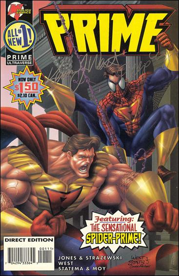 Prime (1995) issue 1-C Malibu (signed by Kevin West & Phil Moy) 1/2000