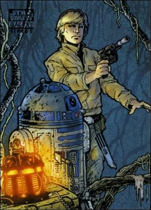 Star Wars Galaxy: Series 5 (Base Set) card 45 Dagobah Landing