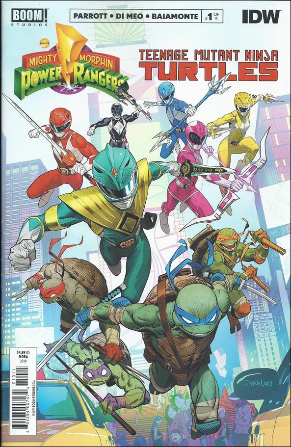 Mighty Morphin Power Rangers/Teenage Mutant Ninja Turtles issue 1 Dan Mora Cover