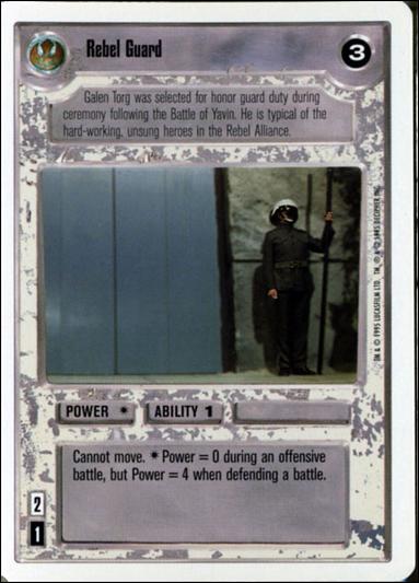 Star Wars: Premiere Unlimited (Base Set) card 192 Rebel Guard