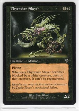 Magic the Gathering: Invasion (Base Set) card 118 Phyrexian Slayer