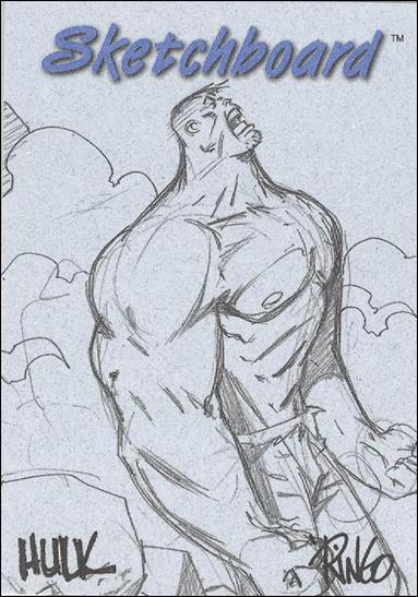 Marvel Creators Collection '98 (Sketchboard Subset) card 6 Hulk (Blue)