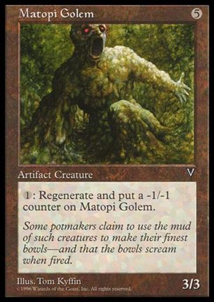Magic the Gathering: Visions (Base Set) card 150 Matopi Golem