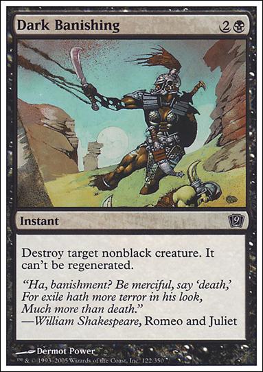 Magic the Gathering: 9th Edition (Base Set) card 122 Dark Banishing