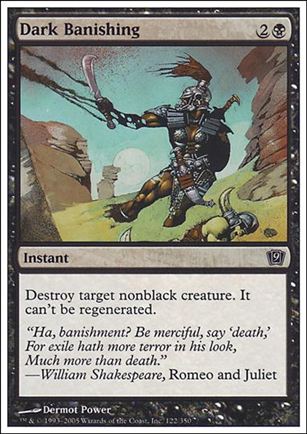 Magic the Gathering: 9th Edition (Base Set) card 122 Dark Banishing