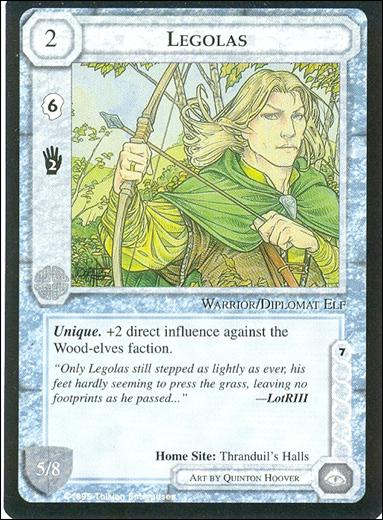 Middle-Earth: The Wizards (Base Set) card 246 Legolas