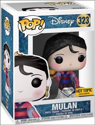 POP! Disney figure 323-B Mulan (Diamond Collection) Hot Topic Exclusive