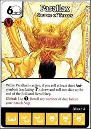 DC Comics Dice Masters War of Light card 62 Parallax: Source of Terror