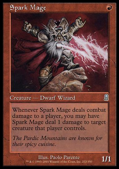 Magic the Gathering: Odyssey (Base Set) card 222 Spark Mage