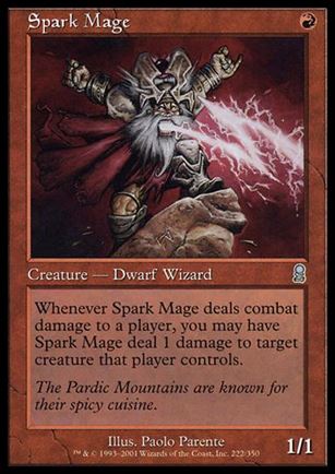 Magic the Gathering: Odyssey (Base Set) card 222 Spark Mage