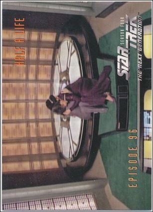 Star Trek: The Next Generation - The Episode Collection Season Four (Base Set) card 386 Half a Life, Episode 96B