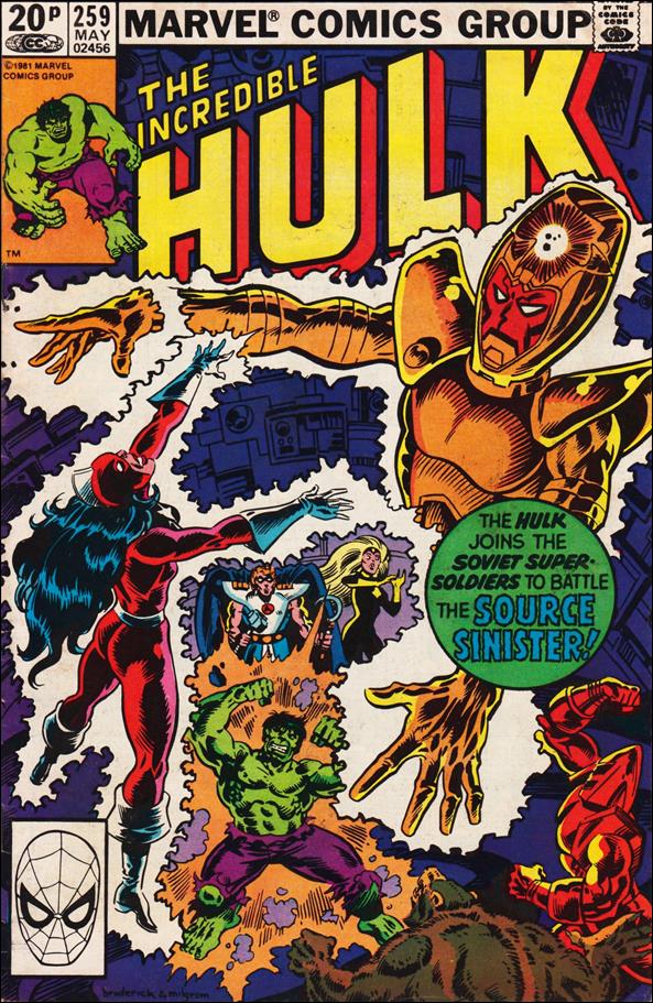 Incredible Hulk (1968) issue 259-B UK Price Cover