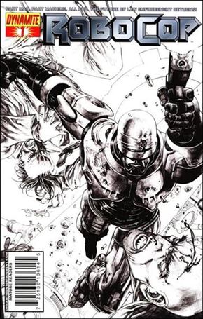 Robocop (2010) issue 1-C Stephen Segovia Black & White 1:10 Cover