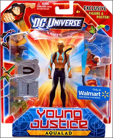 Young Justice  figure 1-B Aqualad with Poster