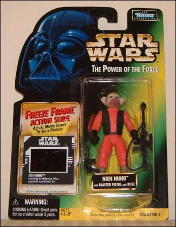 Star Wars: The Power of the Force 2 3 3/4" Basic Action Figures figure 52-C Nien Nunb w/ Freeze Frame