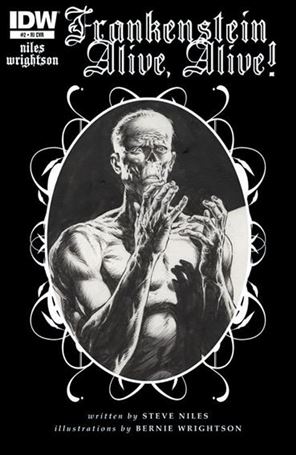 Frankenstein Alive, Alive! issue 2-B 1:10 Black & White Cover