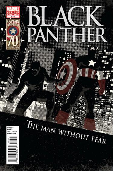 Black Panther: The Man Without Fear issue 516-B David Aja 1:15 "Captain America 70th Annv" Cover