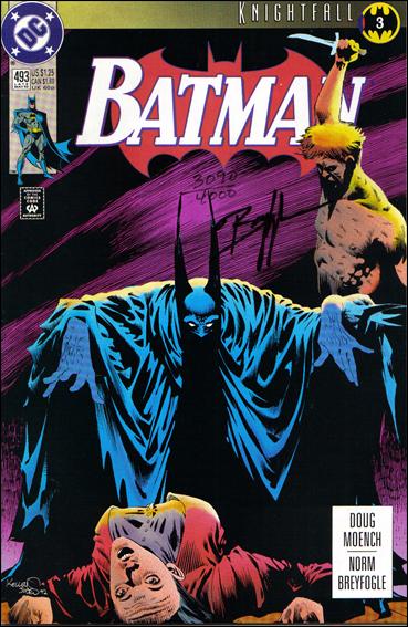 Batman (1940) issue 493-C DF (signed by Norm Breyfogle) 1/4000