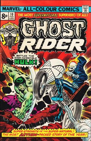 Ghost Rider (1973) issue 10-B UK Price Cover