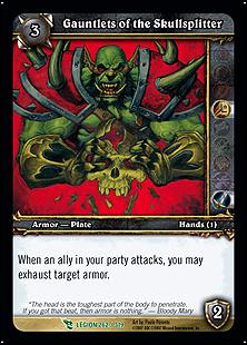 World of Warcraft: March of the Legion (Base Set) card 262 Gauntlets of the Skullsplitter