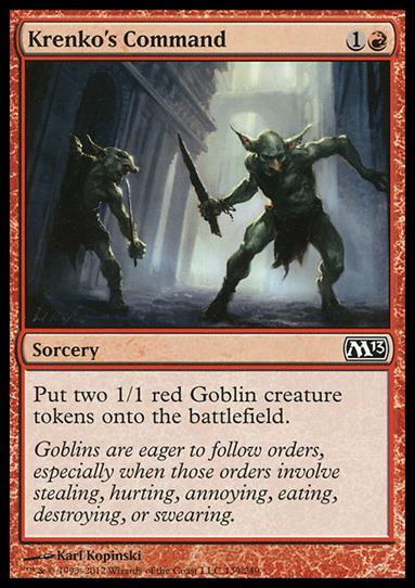 Magic the Gathering: 2013 Core Set (Base Set) card 139 Krenko's Command
