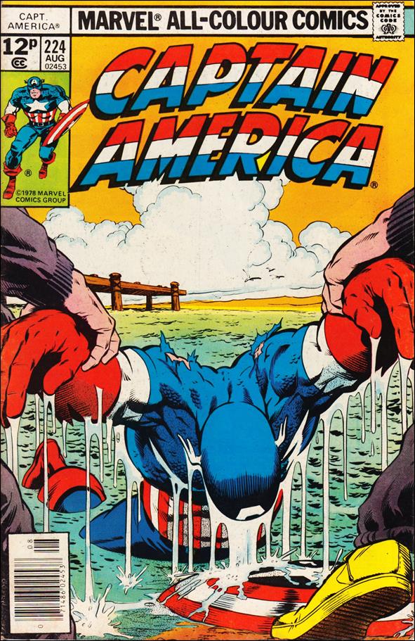 Captain America (1968) issue 224-B UK Price Cover