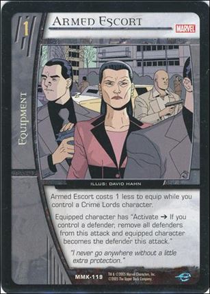 Marvel Knights: VS System (Base Set) card MMK-119 Armed Escort