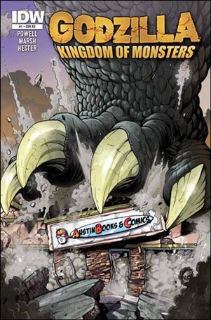 Godzilla: Kingdom of Monsters issue 1-MG Austin Books & Comics Cover 1/500