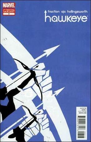 Hawkeye (2012) issue 3-C White Logo Cover (3rd Printing)