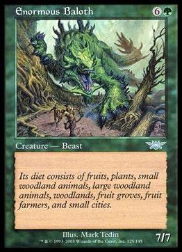 Magic the Gathering: Legions (Base Set) card 125 Enormous Baloth