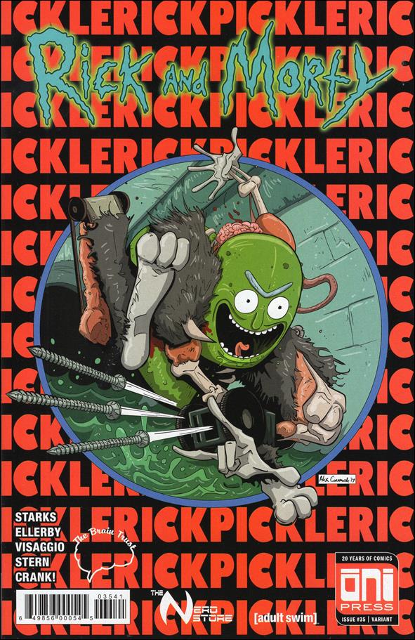 Rick and Morty (2015) issue 35-D Alex Cormack Brain Trust Cover