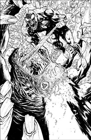 Ultramega issue 3-D Ryan Ottley 1:5 Black & White Virgin Cover