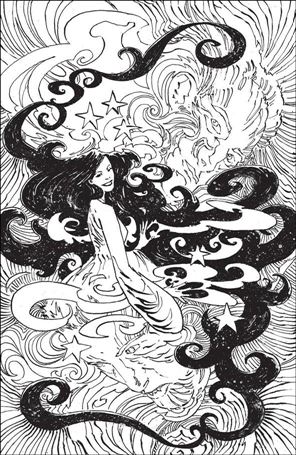 Angel + Spike issue 16-D Christopher Mitten 1:20 Black & White Virgin Cover