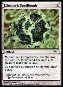 Magic the Gathering: Mirrodin (Base Set) card 197 Lifespark Spellbomb