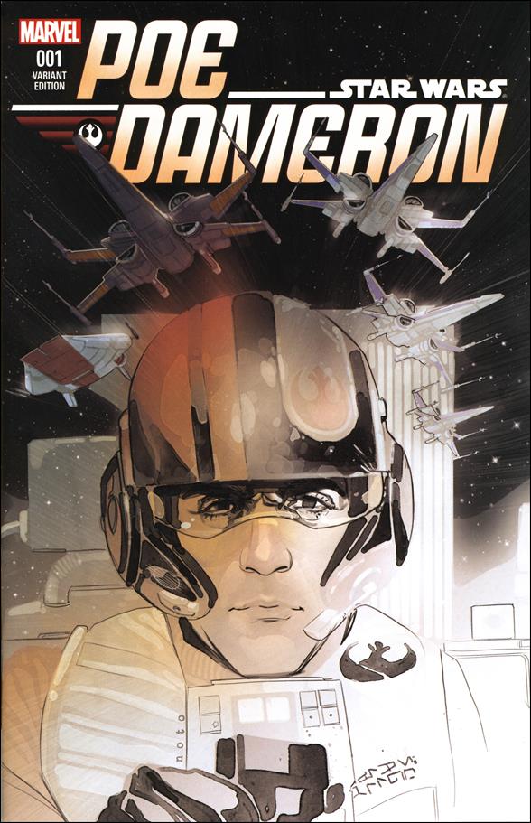 Poe Dameron issue 1-G Phil Noto 1/Store Partial Color Cover