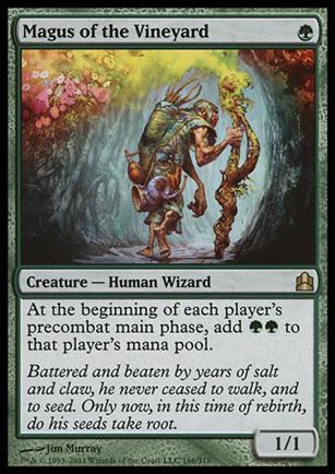 Magic the Gathering: Commander (Base Set) card 166 Magus of the Vineyard