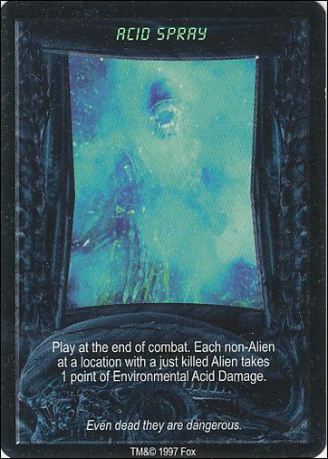Aliens/Predator (Base Set) card 7 Acid Spray