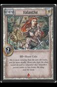 Warlord: Saga of the Storm card 50 Valanthe (Black)