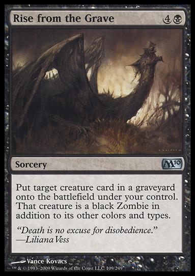 Magic the Gathering: 2010 Core Set (Base Set) card 109 Rise from the Grave