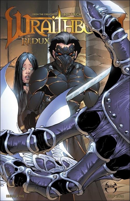 Wraithborn Redux issue 5-B "Melanie and Valin Action" Cover
