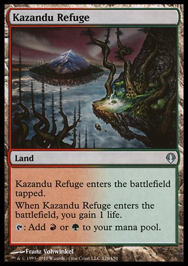 Magic the Gathering: Archenemy (Base Set) card 126 Kazandu Refuge