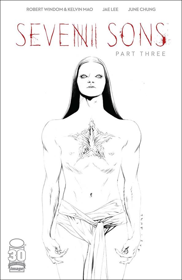 Seven Sons issue 3-B 1:25 Black & White Cover