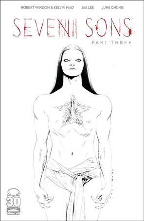 Seven Sons issue 3-B 1:25 Black & White Cover