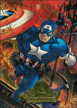 2008 Marvel Masterpieces: Series 2 (Avengers Subset) card A2 Captain America